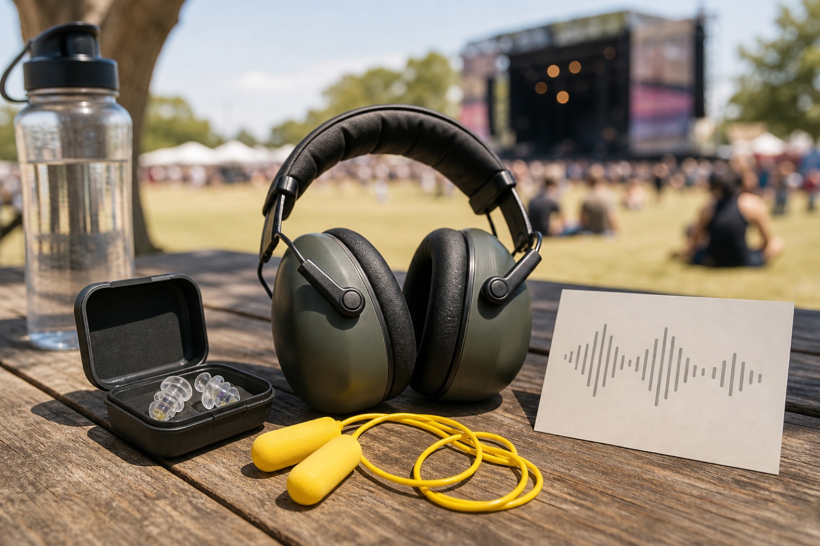 Practical details connected to ear protection festival preparation