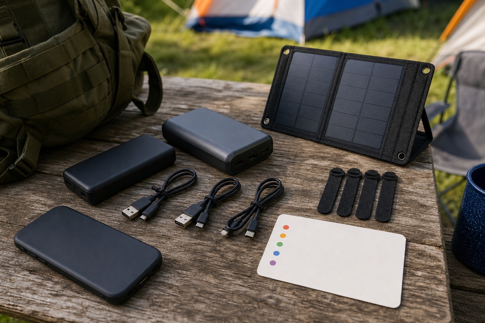 Practical details connected to keeping phones charged festival preparation
