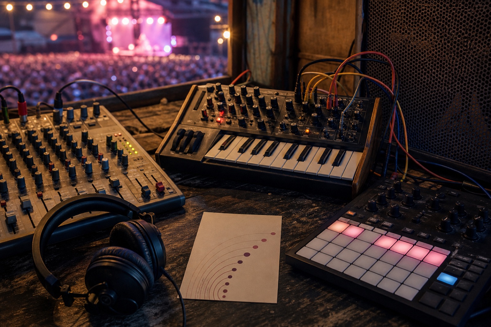 Practical details connected to melodic techno