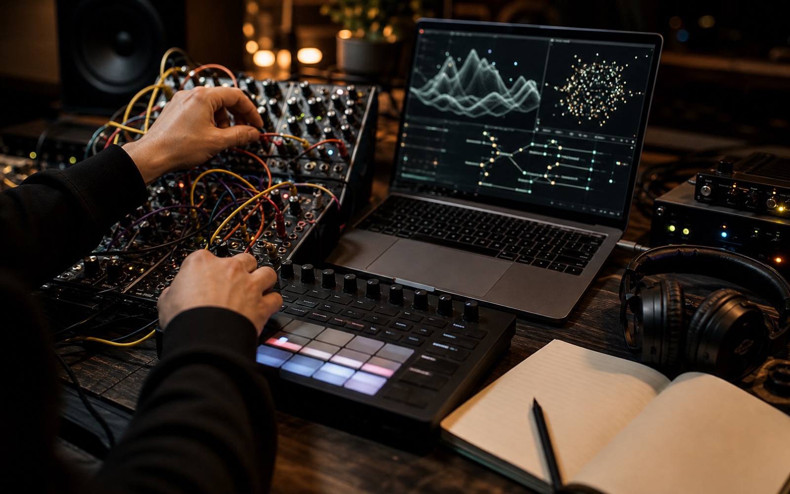 Festival and studio details for a Skrillex AI interview feature