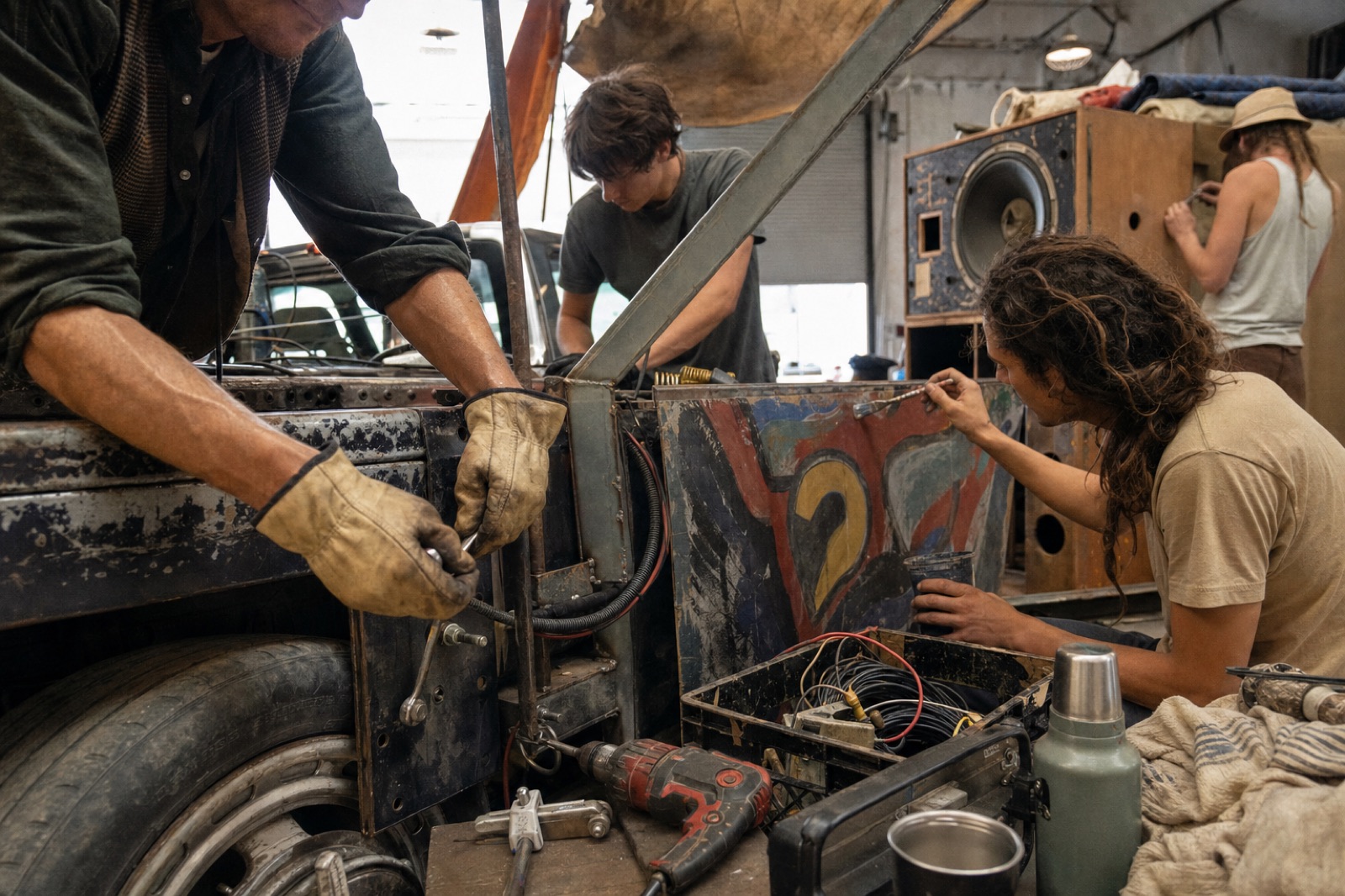 Practical details connected to the art-car idea before art cars became a brand