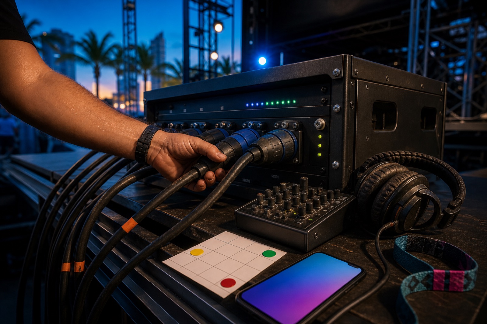 Practical details connected to Ultra Music Festival's 2026 zero-emission battery-powered stage news